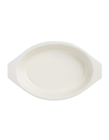 Plat à gratin ovale rouge Vogue 650 ml - Fonte professionnelle
