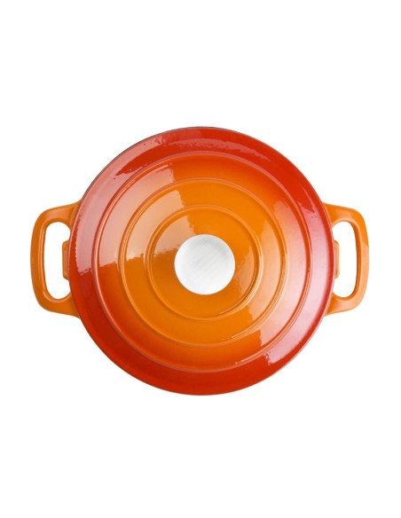 Grande cocotte ronde orange Vogue 4L - Fonte