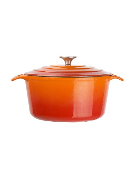 Cocotte ronde orange Vogue 3,2L - Fonte haute qualité
