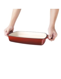 Plat en fonte Vogue rouge 2,8L - cuisson et service 2