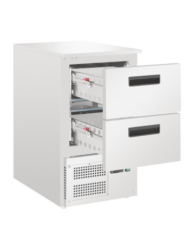 Table réfrigérée 2 tiroirs GN Polar série G - 65 L