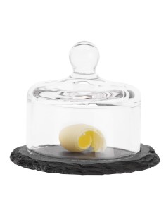 Plateau ardoise avec cloche verre APS - 105 mm 2