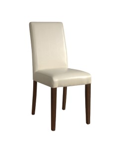 Chaises Bolero en simili cuir crème - lot de 2