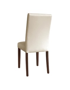 Chaises Bolero en simili cuir crème - lot de 2 2
