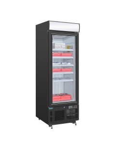 Vitrine réfrigérée négative Polar 412L noire - 5 étagères 2