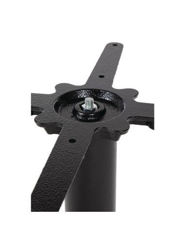 Pied de table basse Bolero en fonte - noir mat