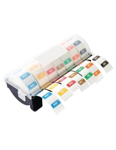 Kit étiquettes alimentaires solubles Hygiplas 24mm - 7x250 2