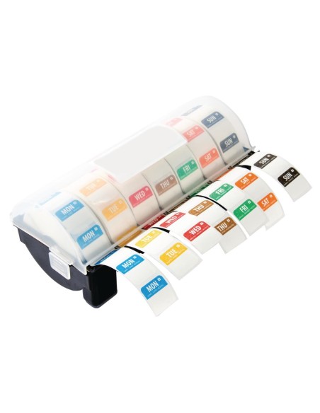 Kit étiquettes alimentaires solubles Hygiplas 24mm - 7x250