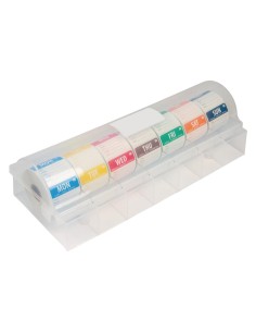 Etiquettes alimentaires solubles 50mm avec distributeur Hygiplas