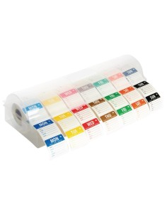 Etiquettes alimentaires solubles 50mm avec distributeur Hygiplas 2