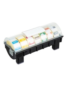 Étiquettes amovibles code couleur 24mm avec distributeur Hygiplas