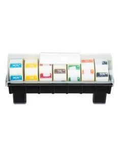 Étiquettes amovibles code couleur 24mm avec distributeur Hygiplas 2