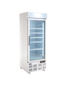 Vitrine réfrigérée négative Polar 412L - 1 porte blanche