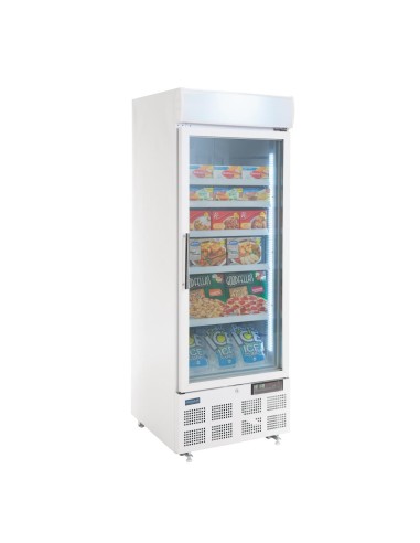 Vitrine réfrigérée négative Polar 412L - 1 porte blanche