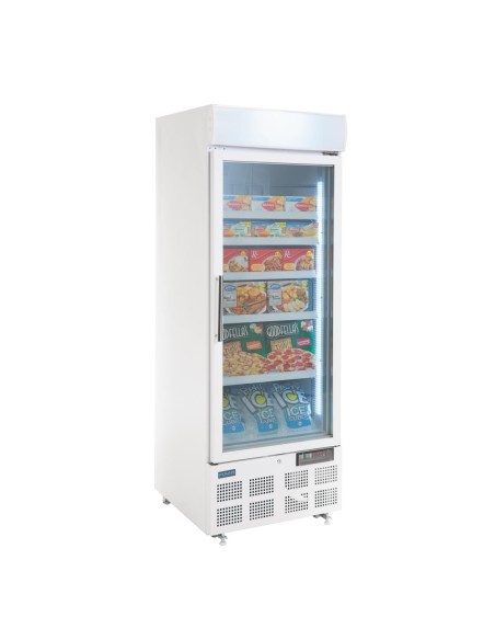 Vitrine réfrigérée négative Polar 412L - 1 porte blanche