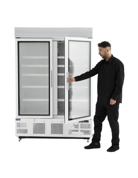 Vitrine réfrigérée négative deux portes Polar Série G 920L