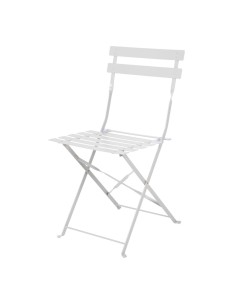 Chaise de terrasse pliantes en acier gris Bolero - lot de 2