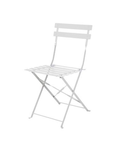Chaise de terrasse pliantes en acier gris Bolero - lot de 2
