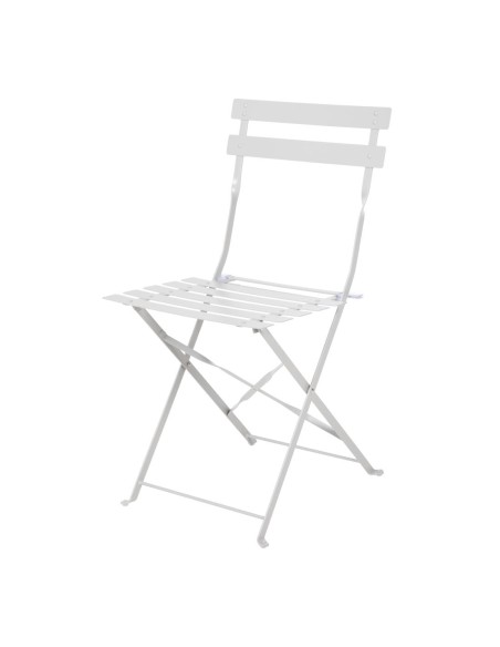 Chaise de terrasse pliantes en acier gris Bolero - lot de 2