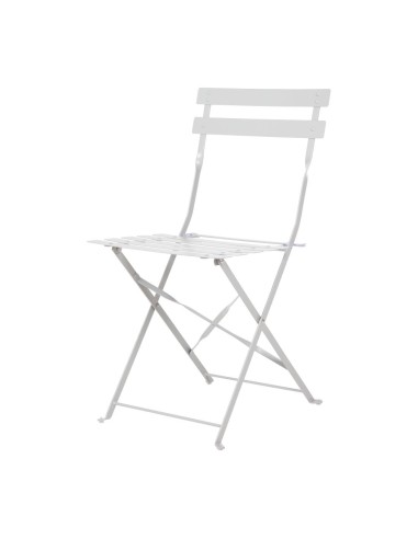 Chaise de terrasse pliantes en acier gris Bolero - lot de 2
