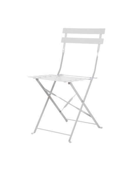 Chaise de terrasse pliantes en acier gris Bolero - lot de 2