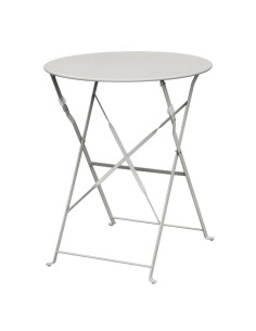 Table de terrasse Bolero gris - acier anti-UV, 595 mm Ø