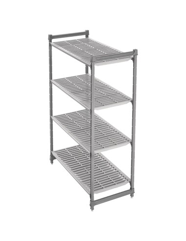 Unité de 4 étagères à claire-voie Cambro - 300 kg/étagère