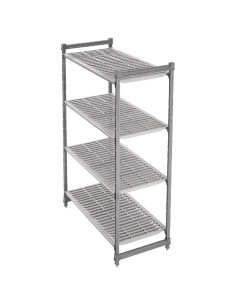 Unité de 4 étagères à claire-voie Cambro 1830 x 1530 x 460 mm 2