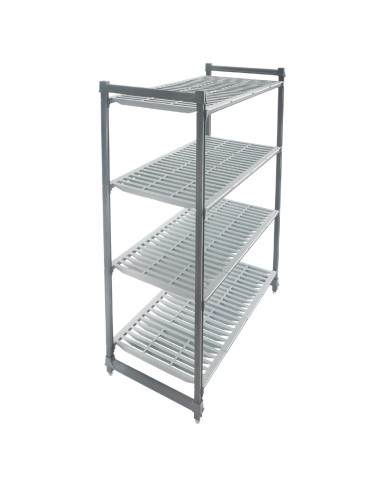 Unité de 4 étagères à claire-voie Cambro - 300 kg/étagère