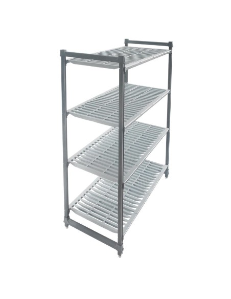 Unité de 4 étagères à claire-voie Cambro - 300 kg/étagère
