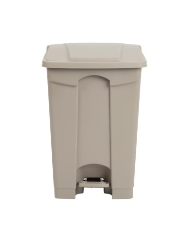 Poubelle à pédale Jantex beige 45L - Hygiénique et robuste