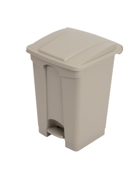 Poubelle à pédale Jantex beige 45L - Hygiénique et robuste