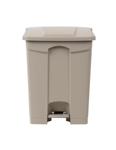 Poubelle à pédale Jantex beige 65L - Hygiène et durabilité
