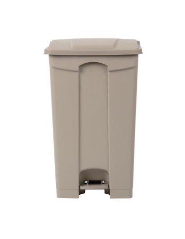 Poubelle à pédale Jantex beige 87L - Hygiénique et robuste