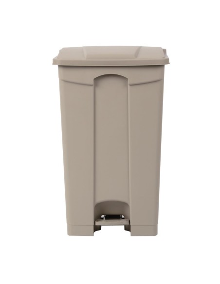 Poubelle à pédale Jantex beige 87L - Hygiénique et robuste