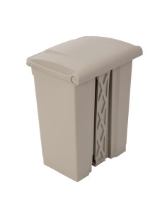 Poubelle à pédale Jantex beige 65L - Hygiène et durabilité 2