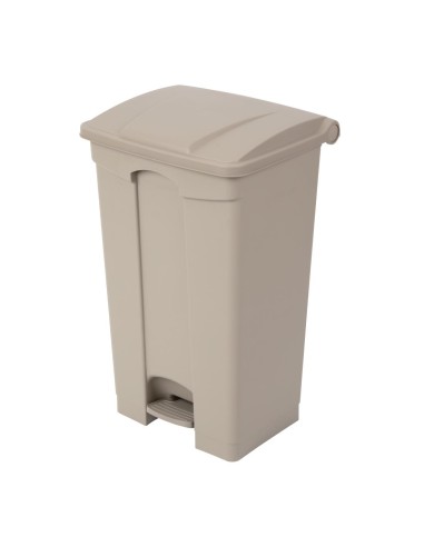 Poubelle à pédale Jantex beige 87L - Hygiénique et robuste