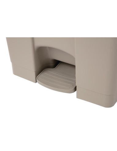 Poubelle à pédale Jantex beige 87L - Hygiénique et robuste