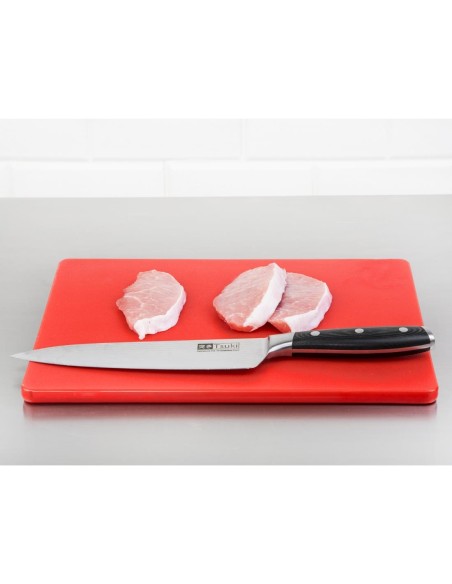 Petite planche à découper rouge Hygiplas 12x305x229 mm
