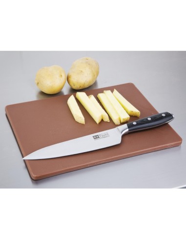 Petite planche à découper Hygiplas marron - 12x305x229 mm