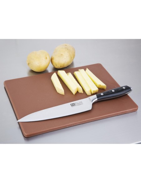 Petite planche à découper Hygiplas marron - 12x305x229 mm
