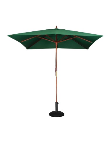 Parasol carré Bolero 2,5m vert - Ombre et protection