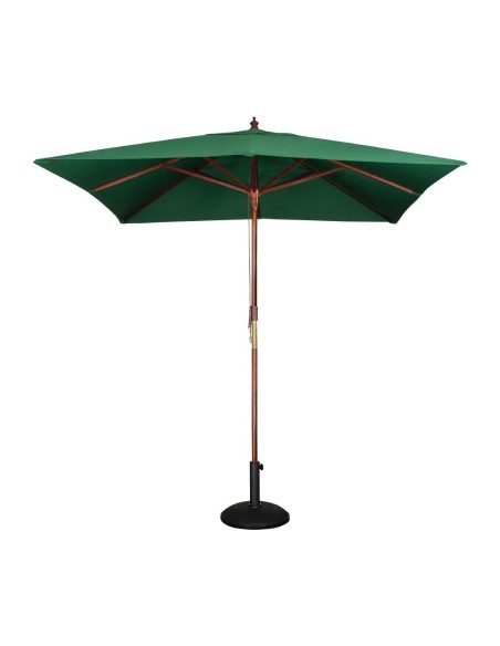 Parasol carré Bolero 2,5m vert - Ombre et protection