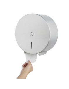 Distributeur papier hygiénique Jumbo Jantex en inox 2