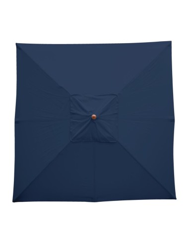 Parasol carré Bolero 2,5 m bleu marine - 2,73 x 2,5 m