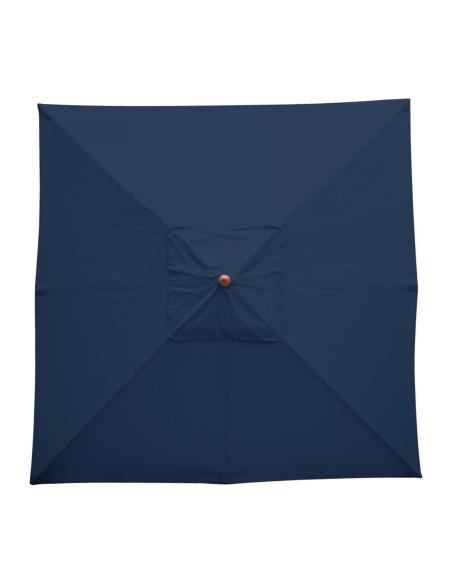 Parasol carré Bolero 2,5 m bleu marine - 2,73 x 2,5 m
