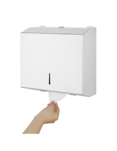 Distributeur d'essuie-mains Jantex en inox - solide et hygiénique