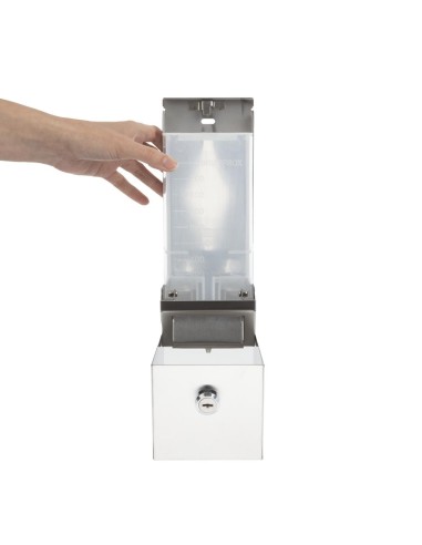 Distributeur de savon liquide Jantex 1 L - acier inoxydable