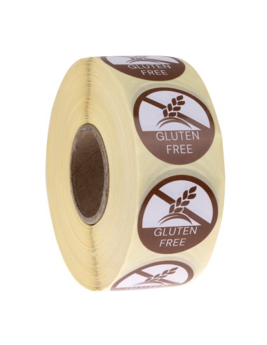 Etiquettes Sans gluten Hygiplas - lot de 1000