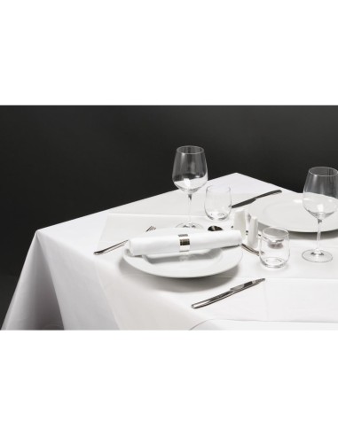 Surnappes blanches Dunisilk Duni 840x840 mm - Lot de 100
